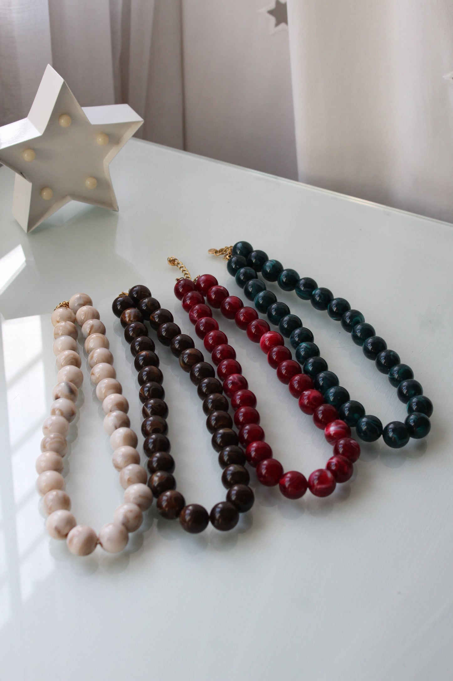 Collar de bolas otoño