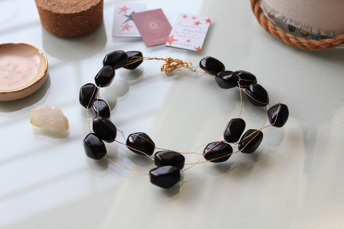 Chocker stone negro