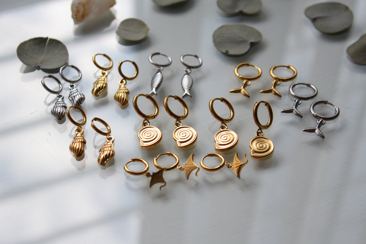 Pendientes Shell