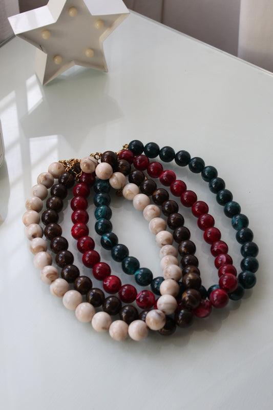 Collar de bolas otoño